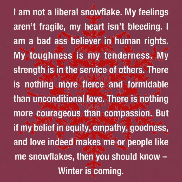 I Am Not A Liberal Snowflake Formidable Love Quote 16oz Travel Tumbler