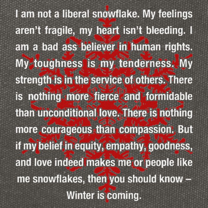 I Am Not A Liberal Snowflake Formidable Love Quote Cotton Canvas Backpack