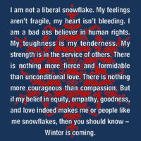 I Am Not A Liberal Snowflake Formidable Love Quote Infant Baby Jersey Bodysuit