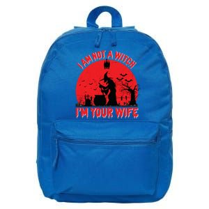 I Am Not Witch I M Your Wife Happy Halloween Gift 16 in Basic Backpack