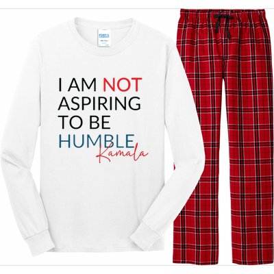 I Am Not Aspiring To Be Humble Long Sleeve Pajama Set