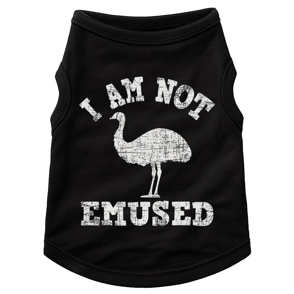 I Am Not Emused Safari Animal Lover Zookeeper Emu Lover Doggie Tank