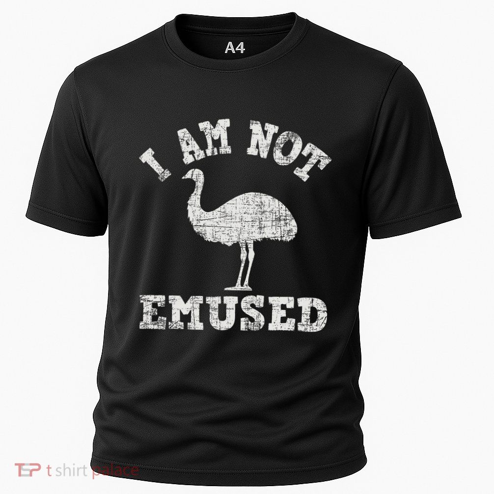 I Am Not Emused Safari Animal Lover Zookeeper Emu Lover Performance Shirt