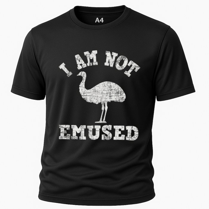 I Am Not Emused Safari Animal Lover Zookeeper Emu Lover Cooling Performance Crew T-Shirt