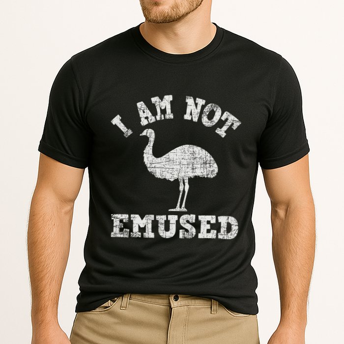 I Am Not Emused Safari Animal Lover Zookeeper Emu Lover Cooling Performance Crew T-Shirt