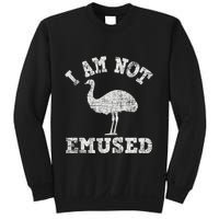 I Am Not Emused Safari Animal Lover Zookeeper Emu Lover Sweatshirt