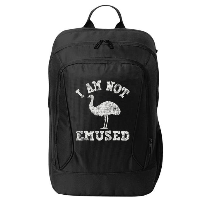 I Am Not Emused Safari Animal Lover Zookeeper Emu Lover City Backpack