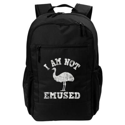 I Am Not Emused Safari Animal Lover Zookeeper Emu Lover Backpack