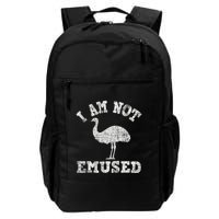 I Am Not Emused Safari Animal Lover Zookeeper Emu Lover Backpack