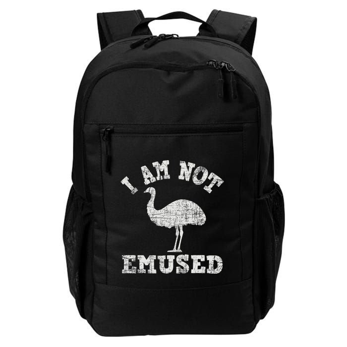 I Am Not Emused Safari Animal Lover Zookeeper Emu Lover Backpack