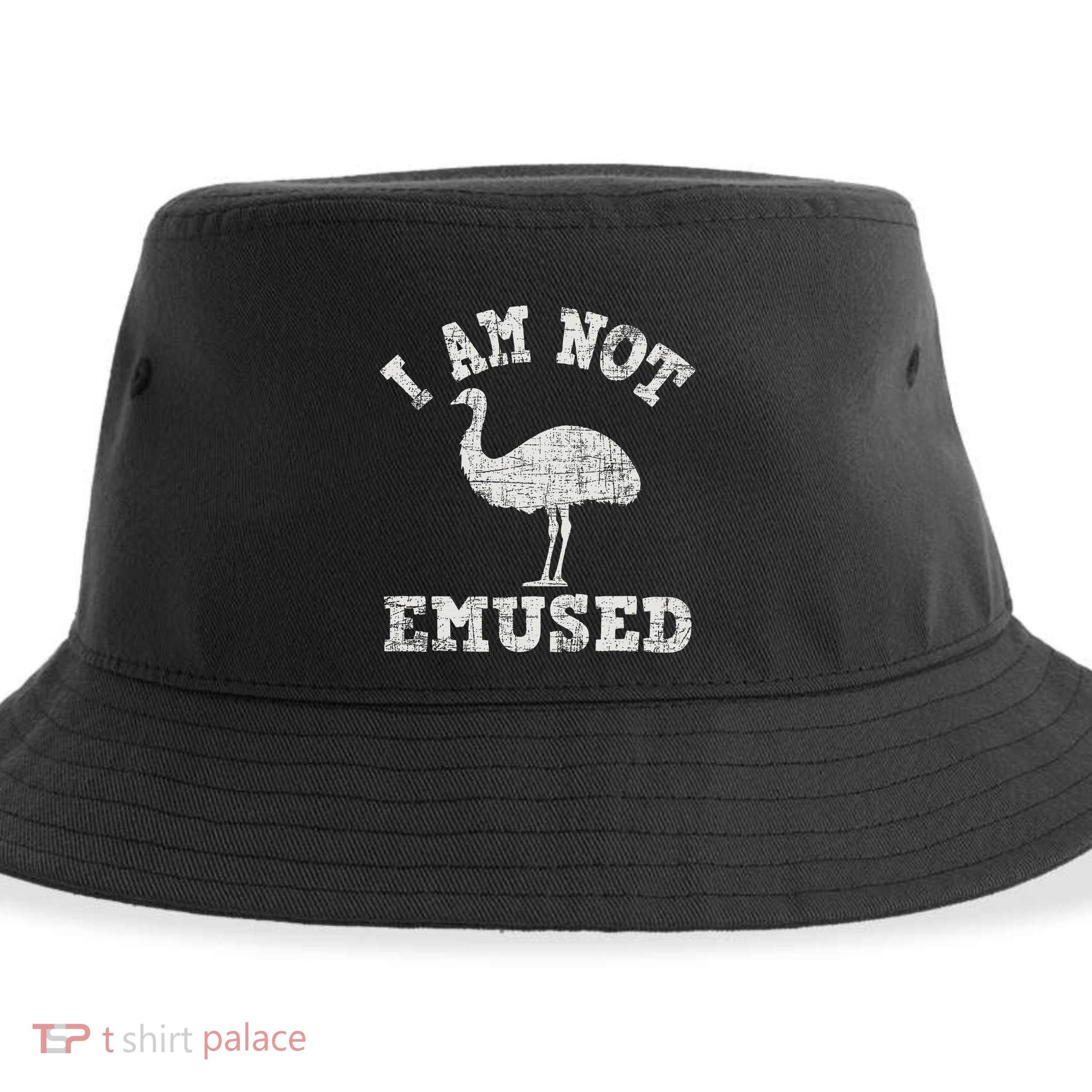 I Am Not Emused Safari Animal Lover Zookeeper Emu Lover Sustainable Bucket Hat