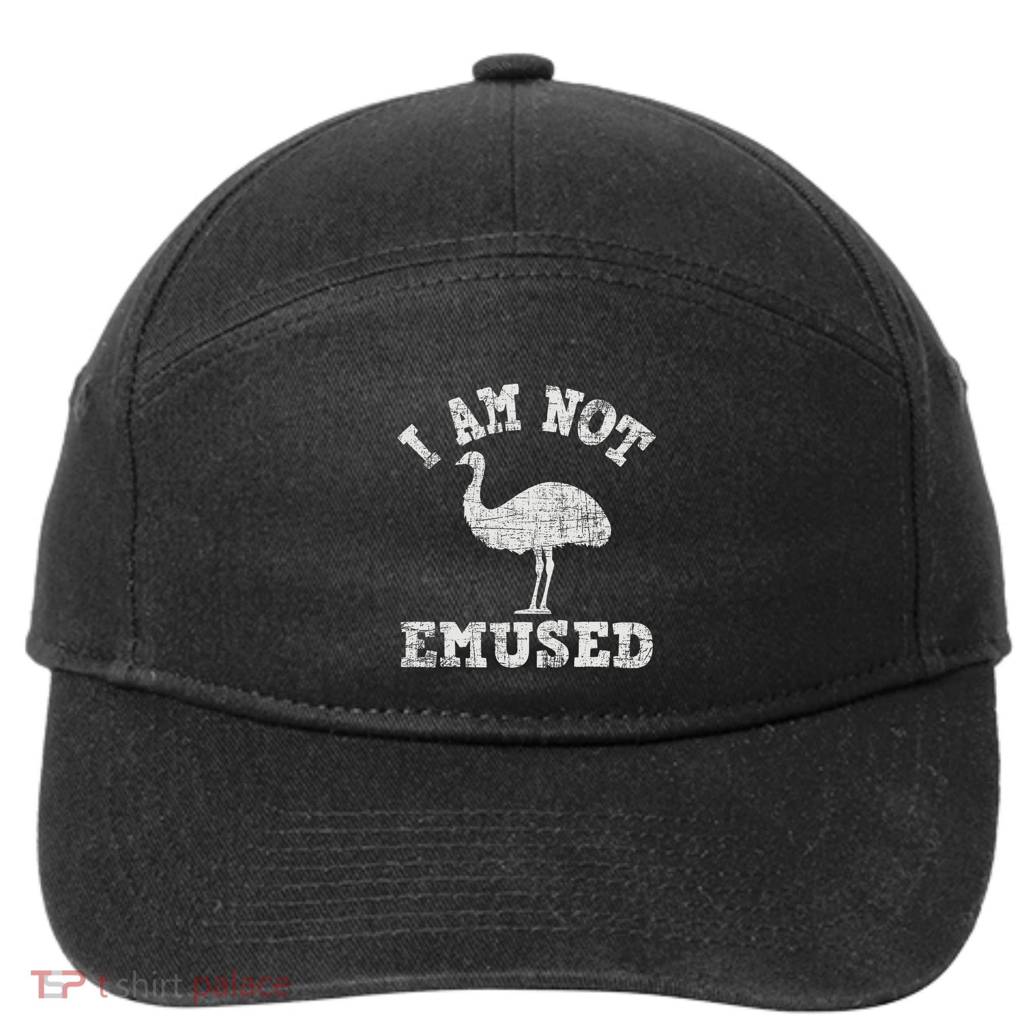 I Am Not Emused Safari Animal Lover Zookeeper Emu Lover 7-Panel Snapback Hat