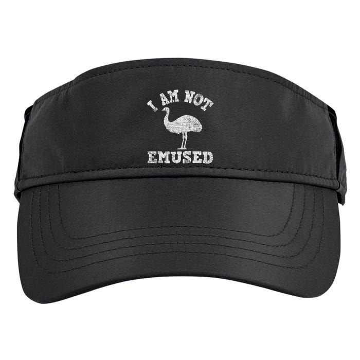 I Am Not Emused Safari Animal Lover Zookeeper Emu Lover Adult Drive Performance Visor