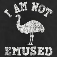 I Am Not Emused Safari Animal Lover Zookeeper Emu Lover Adult Drive Performance Visor