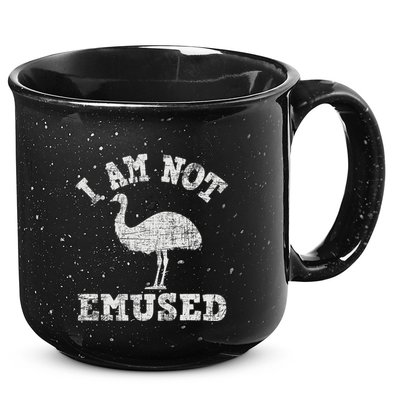 I Am Not Emused Safari Animal Lover Zookeeper Emu Lover 15oz Campfire Ceramic Mug