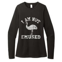 I Am Not Emused Safari Animal Lover Zookeeper Emu Lover Womens CVC Long Sleeve Shirt