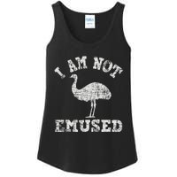 I Am Not Emused Safari Animal Lover Zookeeper Emu Lover Ladies Essential Tank