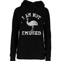 I Am Not Emused Safari Animal Lover Zookeeper Emu Lover Womens Funnel Neck Pullover Hood