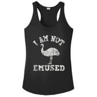 I Am Not Emused Safari Animal Lover Zookeeper Emu Lover Ladies PosiCharge Competitor Racerback Tank