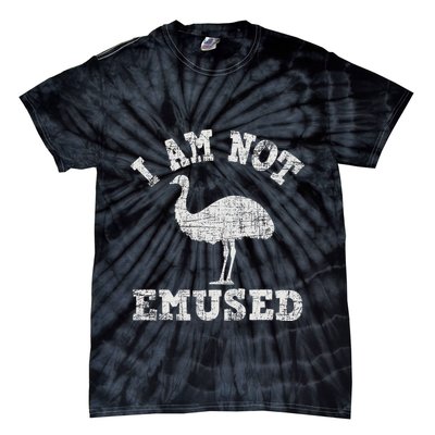 I Am Not Emused Safari Animal Lover Zookeeper Emu Lover Tie-Dye T-Shirt