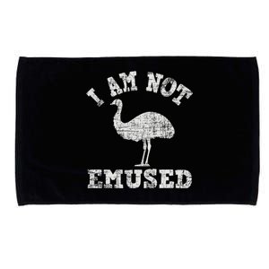 I Am Not Emused Safari Animal Lover Zookeeper Emu Lover Microfiber Hand Towel