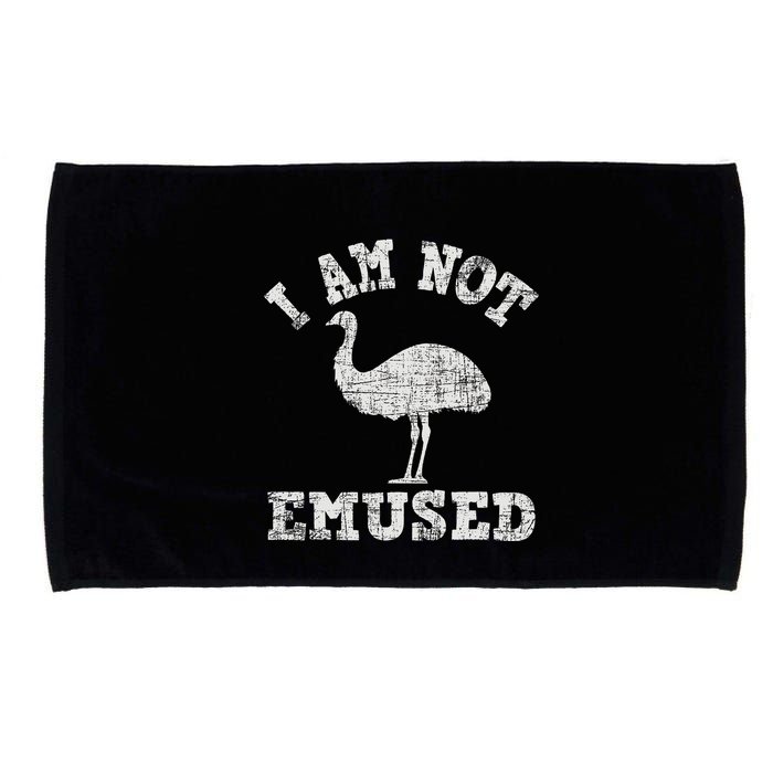 I Am Not Emused Safari Animal Lover Zookeeper Emu Lover Microfiber Hand Towel