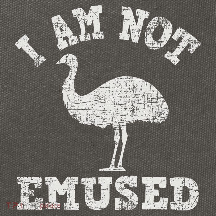 I Am Not Emused Safari Animal Lover Zookeeper Emu Lover Cotton Canvas Backpack
