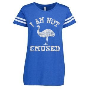 I Am Not Emused Safari Animal Lover Zookeeper Emu Lover Enza Ladies Jersey Football T-Shirt