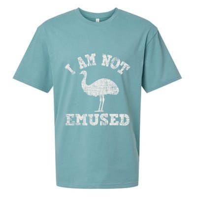 I Am Not Emused Safari Animal Lover Zookeeper Emu Lover Sueded Cloud Jersey T-Shirt