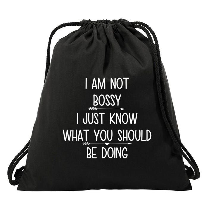 I Am Not Bossy Funny Drawstring Bag