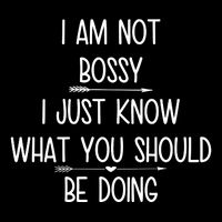 I Am Not Bossy Funny Drawstring Bag