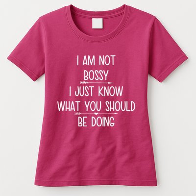 I Am Not Bossy Funny Womens T-Shirt