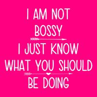 I Am Not Bossy Funny Zip Tote Bag