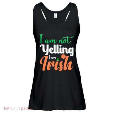 I Am Not Yelling I Am Irish Ladies Essential Flowy Tank