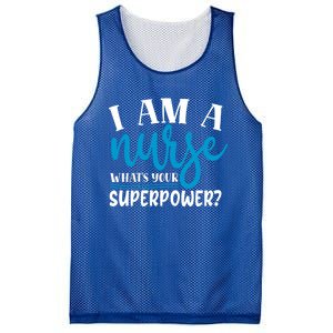 I´m A Nurse Whats Your Superpower Nursing Work Funny Gift Mesh Reversible Basketball Jersey Tank