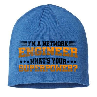 Im A Network Engineer Whats Your Superpower Engineer Gift Sustainable Beanie