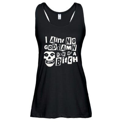 I Aint No God Damn Son Of A Bitch Ladies Essential Flowy Tank