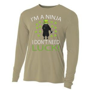 I'm A Ninja I Don't Need Luck Saint Patrick Day Cooling Performance Long Sleeve Crew