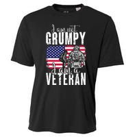 I Am Not Grumpy I Am A Veteran Patriotic Veteran Humor Cooling Performance Crew T-Shirt