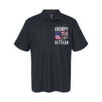 I Am Not Grumpy I Am A Veteran Patriotic Veteran Humor Softstyle Adult Sport Polo