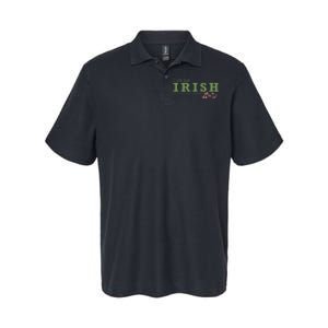 I Am Not Irish But Kiss Me Annyway Groovy St Patrick Day Softstyle Adult Sport Polo