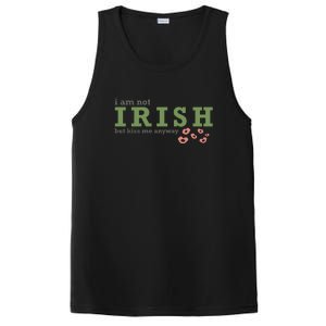 I Am Not Irish But Kiss Me Annyway Groovy St Patrick Day PosiCharge Competitor Tank