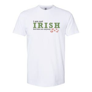 I Am Not Irish But Kiss Me Annyway Groovy St Patrick Day Softstyle CVC T-Shirt