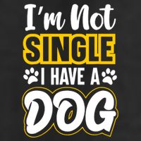 I Am Not Single I Have A Dog Garment-Dyed Fleece Hoodie