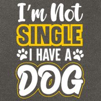 I Am Not Single I Have A Dog Cotton Canvas Backpack