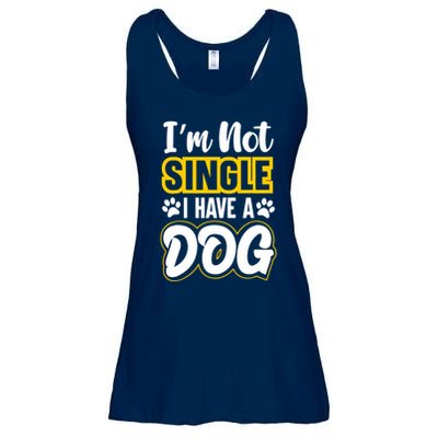 I Am Not Single I Have A Dog Ladies Essential Flowy Tank