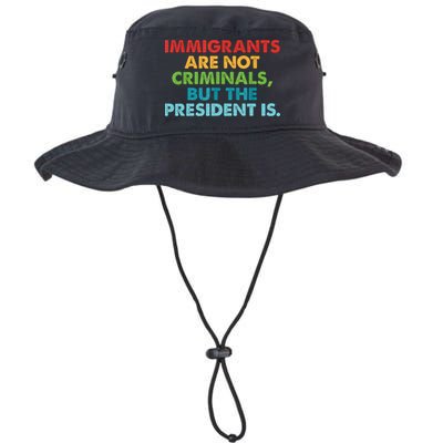 Immigrants Are Not Criminals But The President Is Design  Bucket Hat