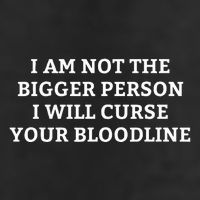 I Am Not The Bigger Person I Will Curse Your Bloodline Large Microfiber Waffle Golf Towel