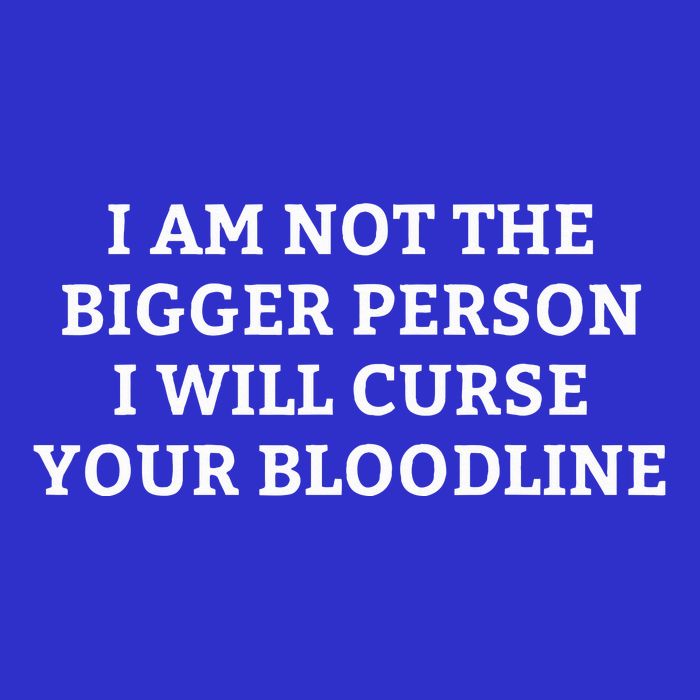 I Am Not The Bigger Person I Will Curse Your Bloodline Short Acrylic Beanie
