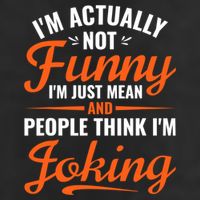 I’m Actually Not Funny I’m Just Mean And People Think I’m Joking Crop Fleece Hoodie